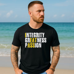 Integrity Shirt – Integrity Greatness Passion Tee – Funny Hidden Message T-Shirt – Dirty Mind Graphic Tee – Subtle Adult Humor Shirt