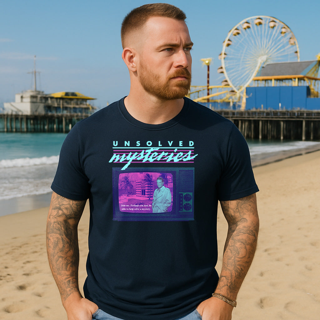 Unsolved Mysteries Shirt – Truth Seeker Tee – Conspiracy Theory Graphic T-Shirt – Epstein Island Inspired Design